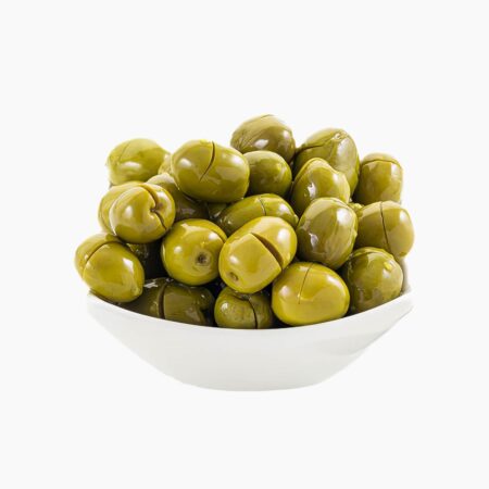 Green Cracked Olives 1 lbs