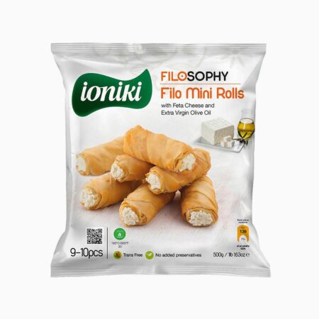 Ioniki Filosophy Filo Mini Rolls With Feta Cheese And Extra Virgin Olive Oil