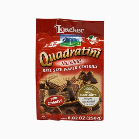 Loacker Quadratini Hazelnut Wafer Cookie