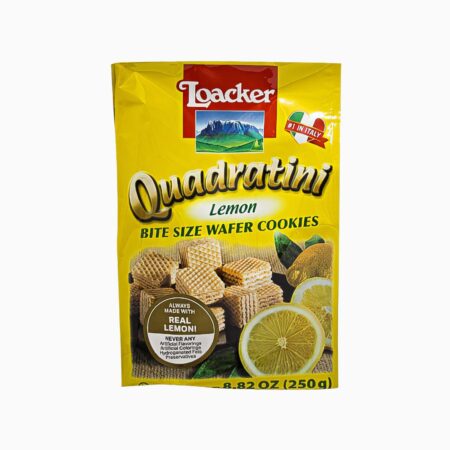 Loacker Quadratini Lemon Wafer Cookie