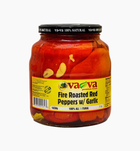 VaVa Fire Roasted Red Peppers With Garlic