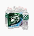Poland Spring Natural Spring Water 6-pack of 700mL bottles on white background