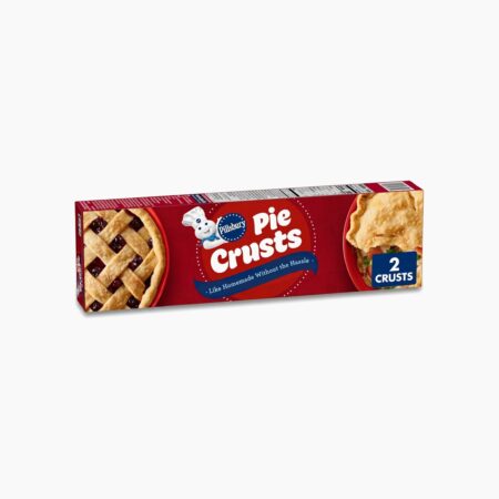 Pillsbury Refrigerated Pie Crusts 2 Crusts box on white background