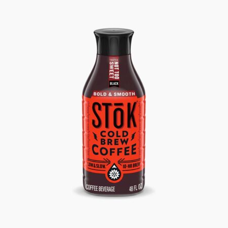 STōK Cold Brew Coffee Bold & Smooth 48 fl oz black bottle on white background
